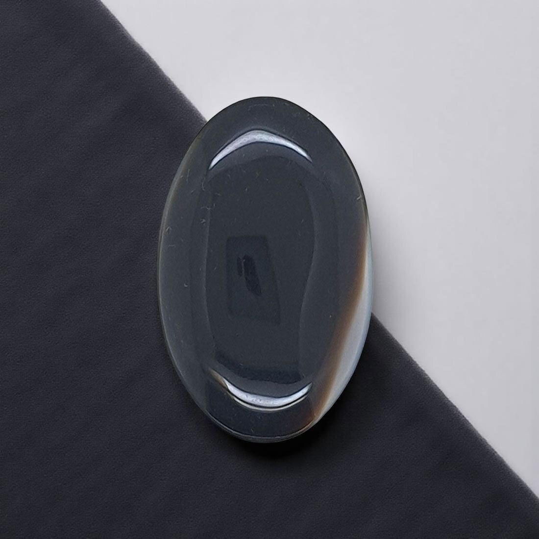Sahiba Gems Black, Brown Cut Natural Agate Gemstone-picture-13