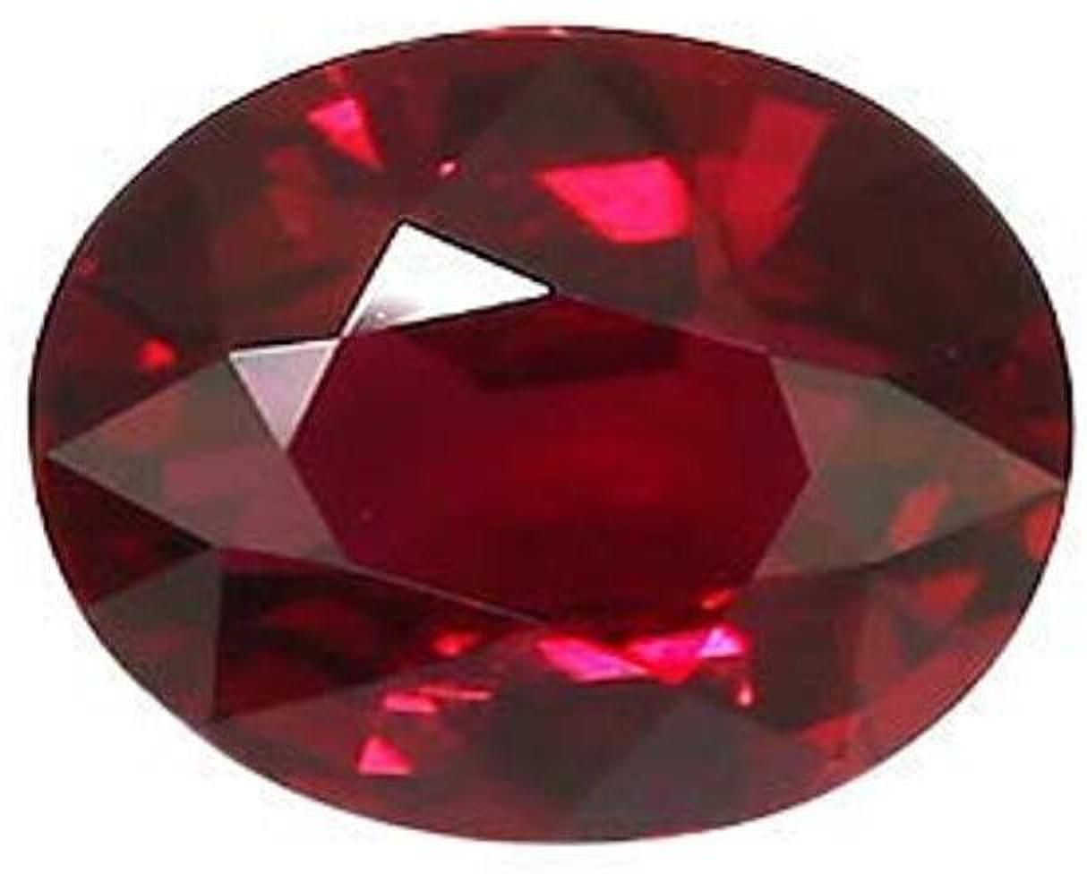 barmunda gems Red Cut Stimulated Ruby Gemstone