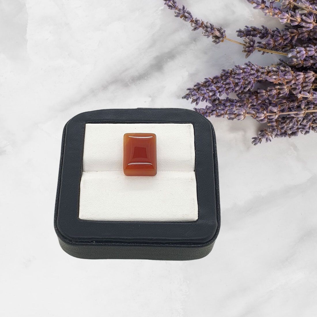 Sahiba Gems Orange, Red Cut Natural Agate Gemstone-image-5