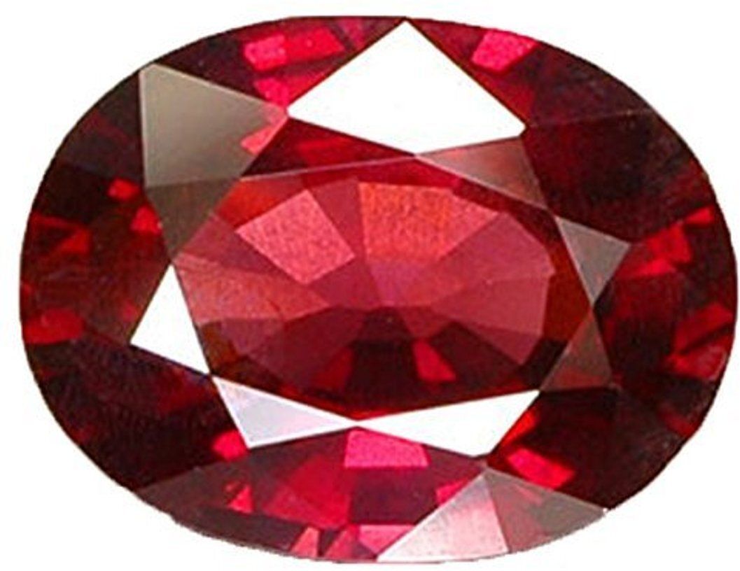 barmunda gems Red Cut Stimulated Ruby Gemstone