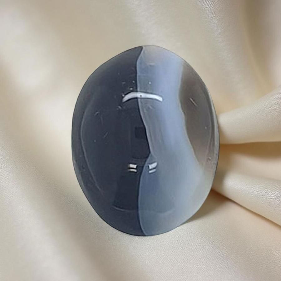 Sahiba Gems Brown, Black, White Cut Natural Agate Gemstone-picture-10