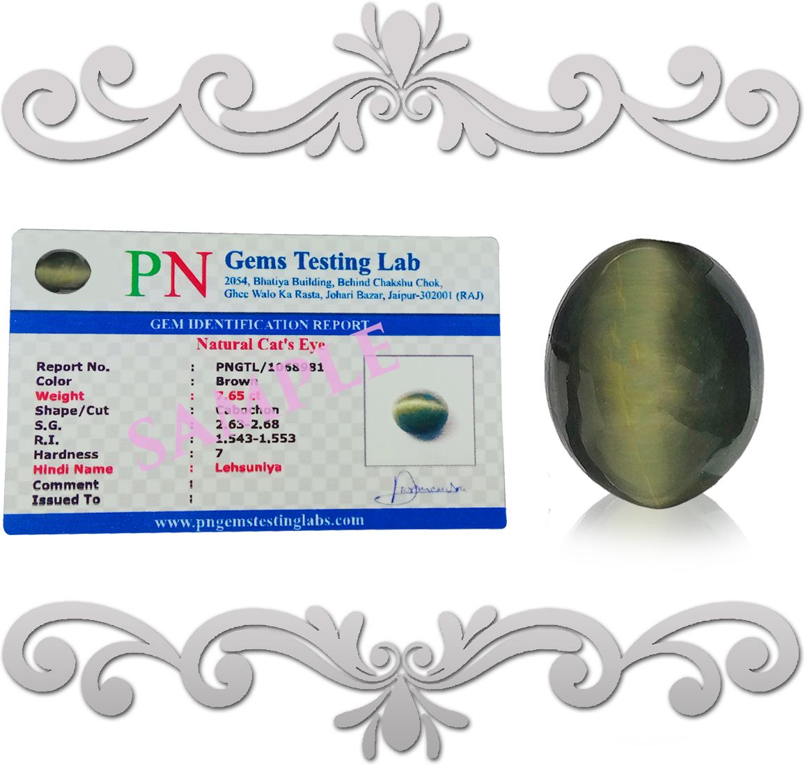 REIKI CRYSTAL PRODUCTS Brown Uncut Natural Cat's Eye Gemstone-picture-11