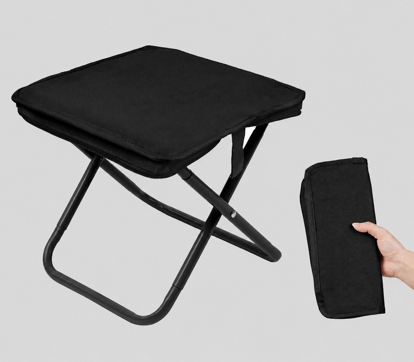 Folding Stool, Mini Outdoor Camping Portable Small Foldable Lightweight Chair-image-41