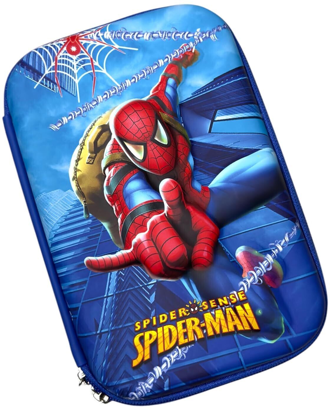 Spider-Man Superhero Pencil Box Case Hardtop Pouch Organizer for Boys & Girls Geometry Box-image-8
