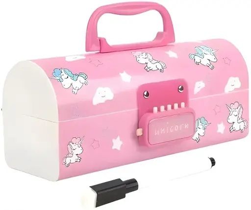 zakura Pink Unicorn Double lock geometry Geometry Box-picture-18