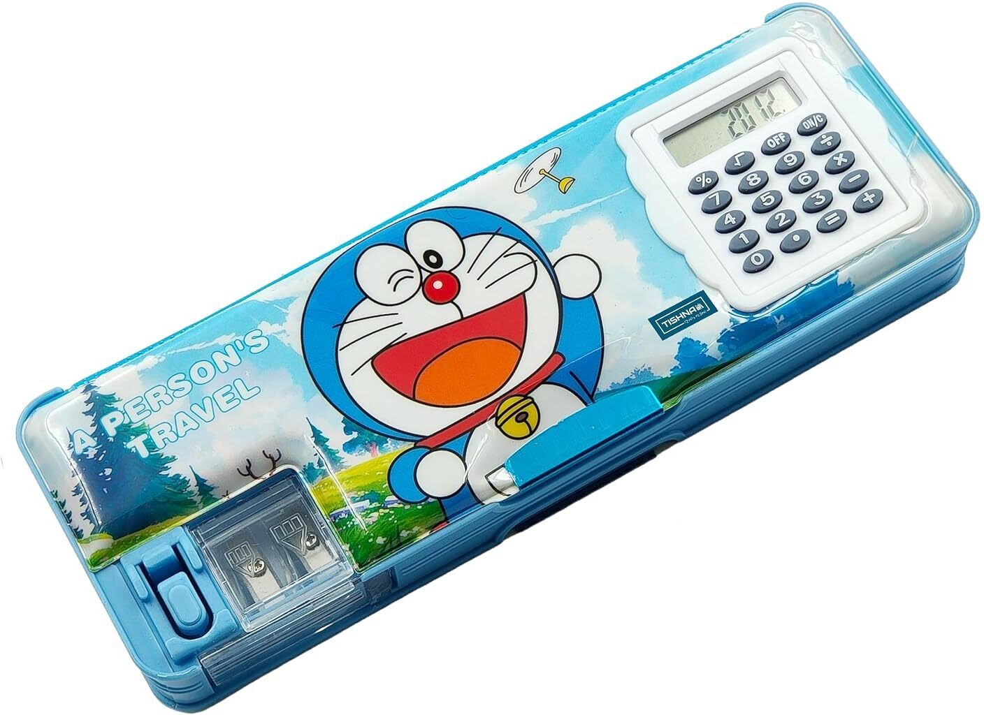 doraemon pencil box doremon blue colour box Art Plastic Pencil Box-image-44