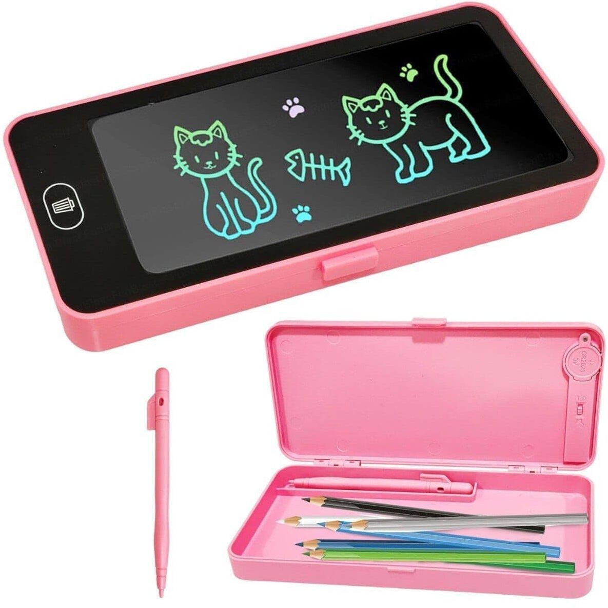 poohan Geometry Box with writing pad Boys Girls Multifunctional Stationery Organizer Geometry Box-picture-27