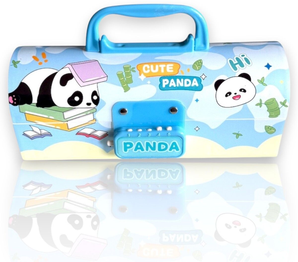Unicorn Print Password Pencil Box for Girls and Boy Pencil Storage Compass Boxes Geometry Box-image-49