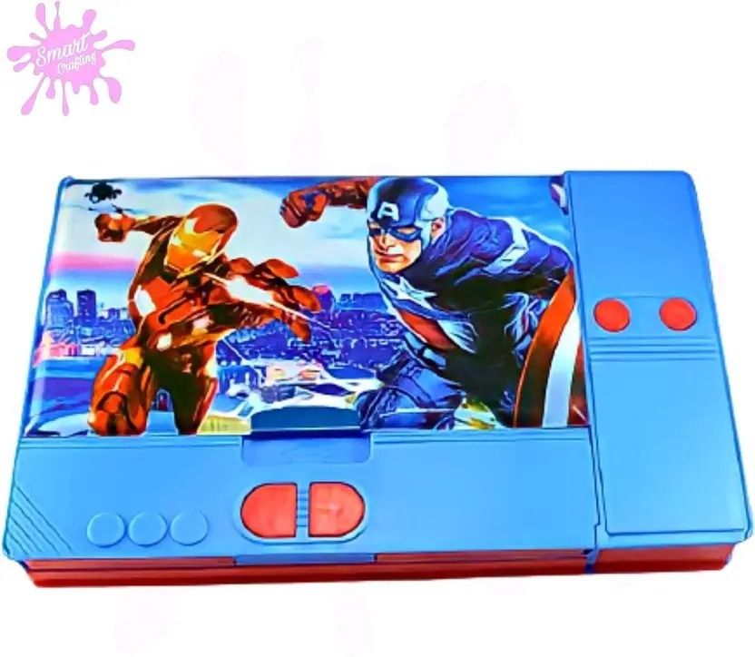 Large Capacity Pencil Box for School Kids Jumbo Pencil Box Geometry Box