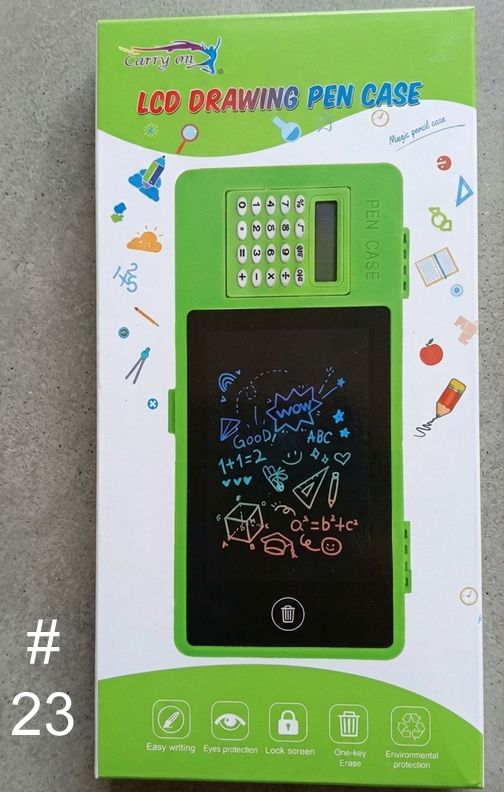 Pencil Box With Writing Pad & Calculator LCD 23 Geometry Box-image-42