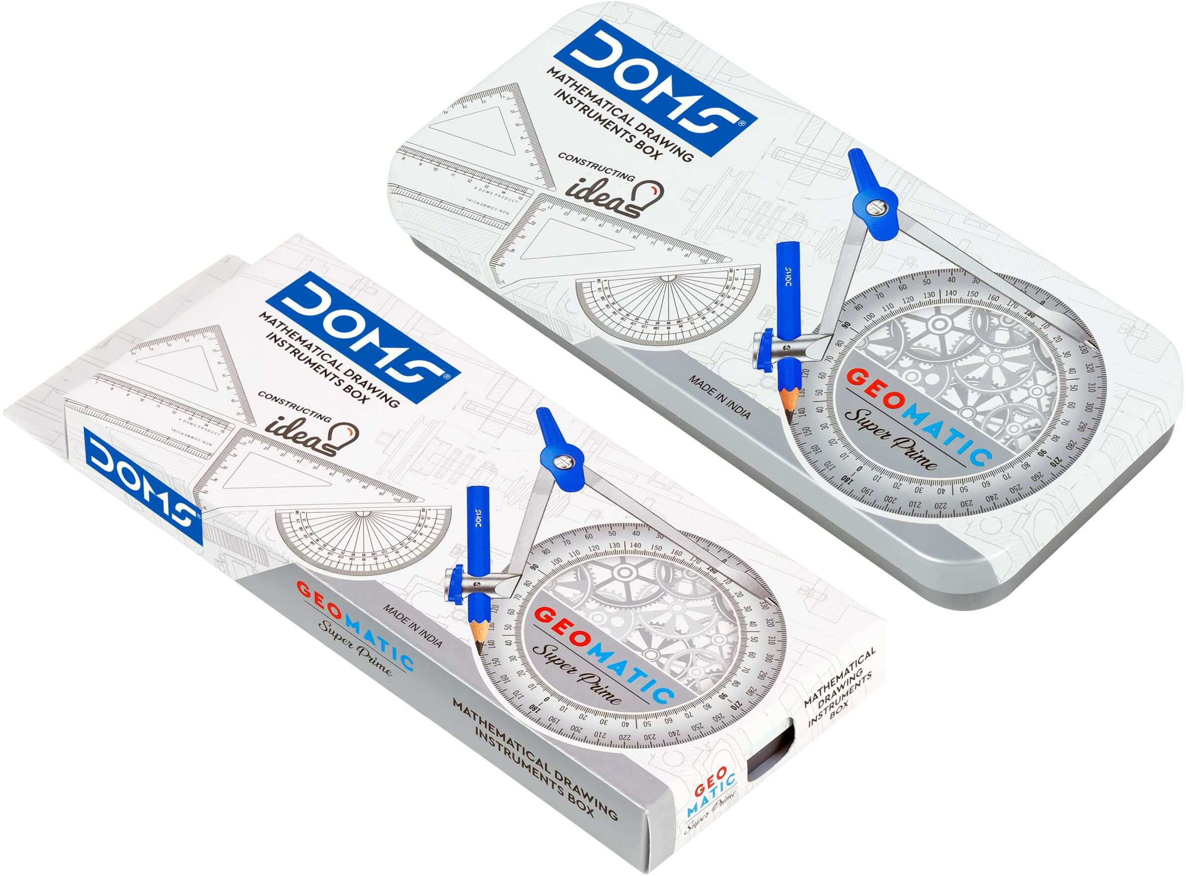doms Geomatic Geometry Box | Durable & Rust-Free Tools | Ideal for Students Geometry Box image 1