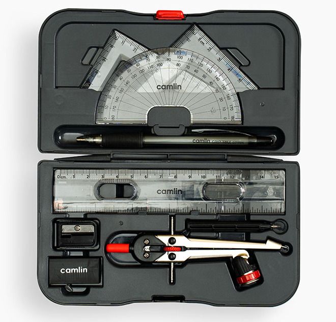 Scholar pro Mathematical Drawing Instruments Geometry Box
