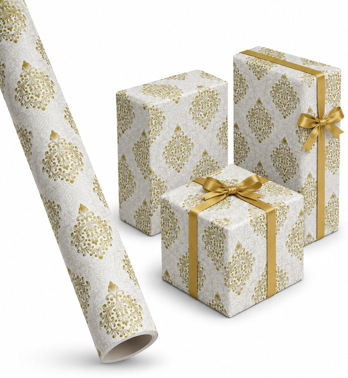giftcovery 5 Pcs Gift Wrapping Paper Gift Wrapper Damask High Quality Gift Paper Solid 19X26 Inch Paper Gift Wrapper-picture-10