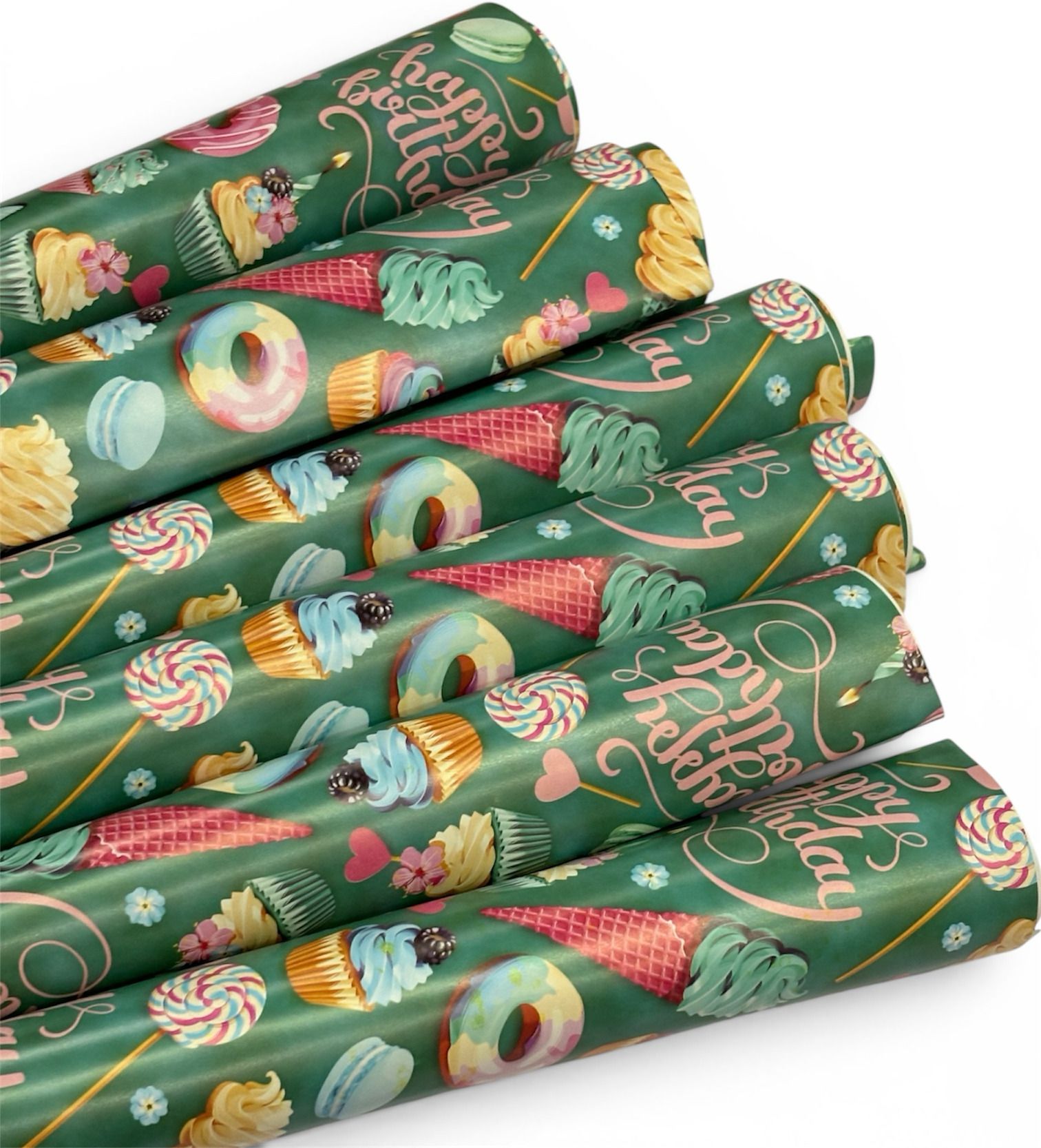 Birthday print wrapping Birthday cake Coated paper, Paper Gift Wrapper-image-18
