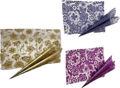 jbfhenna Decorative Cellophane Sheets Offering Attractive Cone Presentation for Retailers Sheet Gift Wrapper-picture-0