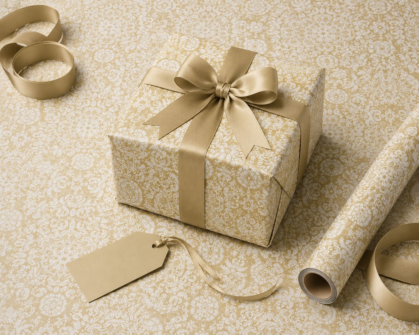 giftcovery 5 Pcs Gift Wrapping Paper - Gold Mandala Design Gift Paper Gold Chakra 19X26 Inch Paper Gift Wrapper-picture-13