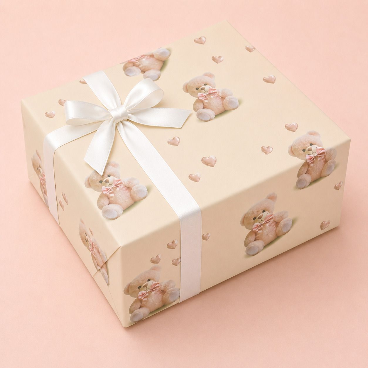 giftcovery Pack of 5 Teddy Bear Gift Wrapping Paper Romantic Gift Wrap for Gift Packing Teddy Bear Paper Gift Wrapper-picture-16