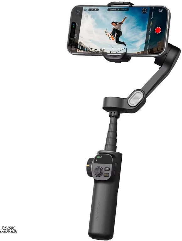 Divine creation X2 ProSteady 3-Axis Smartphone Gimbal AI Tracking,Anti-Shake,Compact Design D161 3 Axis Gimbal for Mobile-image-30
