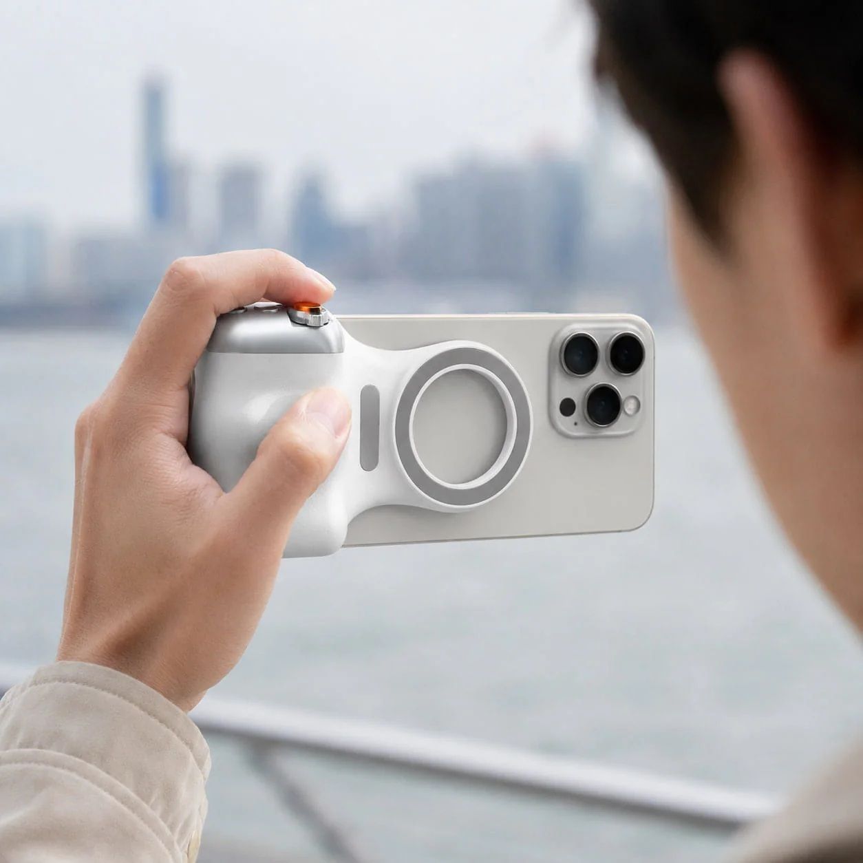 Wifton Magnetic Phone Camera Grip with Wireless Shutter Button for iOS & Android 2 Axis Gimbal for Mobile-image-41
