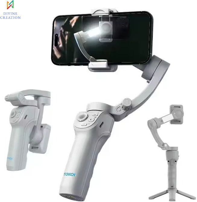 Divine creation M01 Steady 3-Axis Smart Gimbal Ultra-Smooth Handheld Intelligent Tracking D24 3 Axis Gimbal for Mobile-image-48