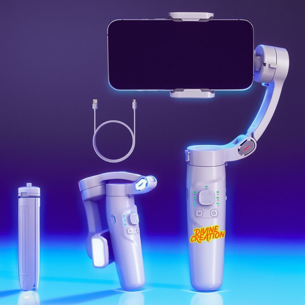 Smartnest M1 3-Axis Gimbal Stabilizer|AI Face Tracking, Smooth Video,Foldable G-38 3 Axis Gimbal for Mobile-image-30