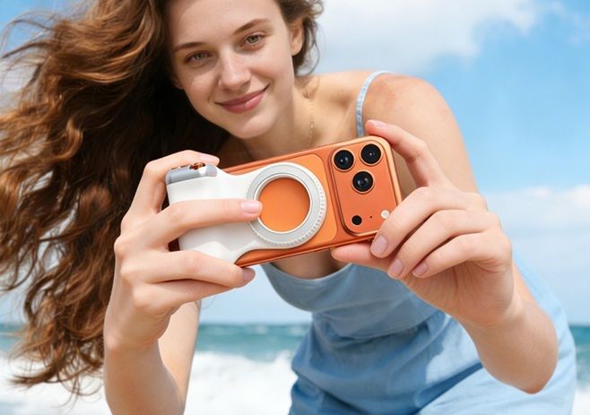 Wifton Magnetic Mobile Photography Grip with DSLR Style Camera Handle 2 Axis Gimbal for Mobile-image-29