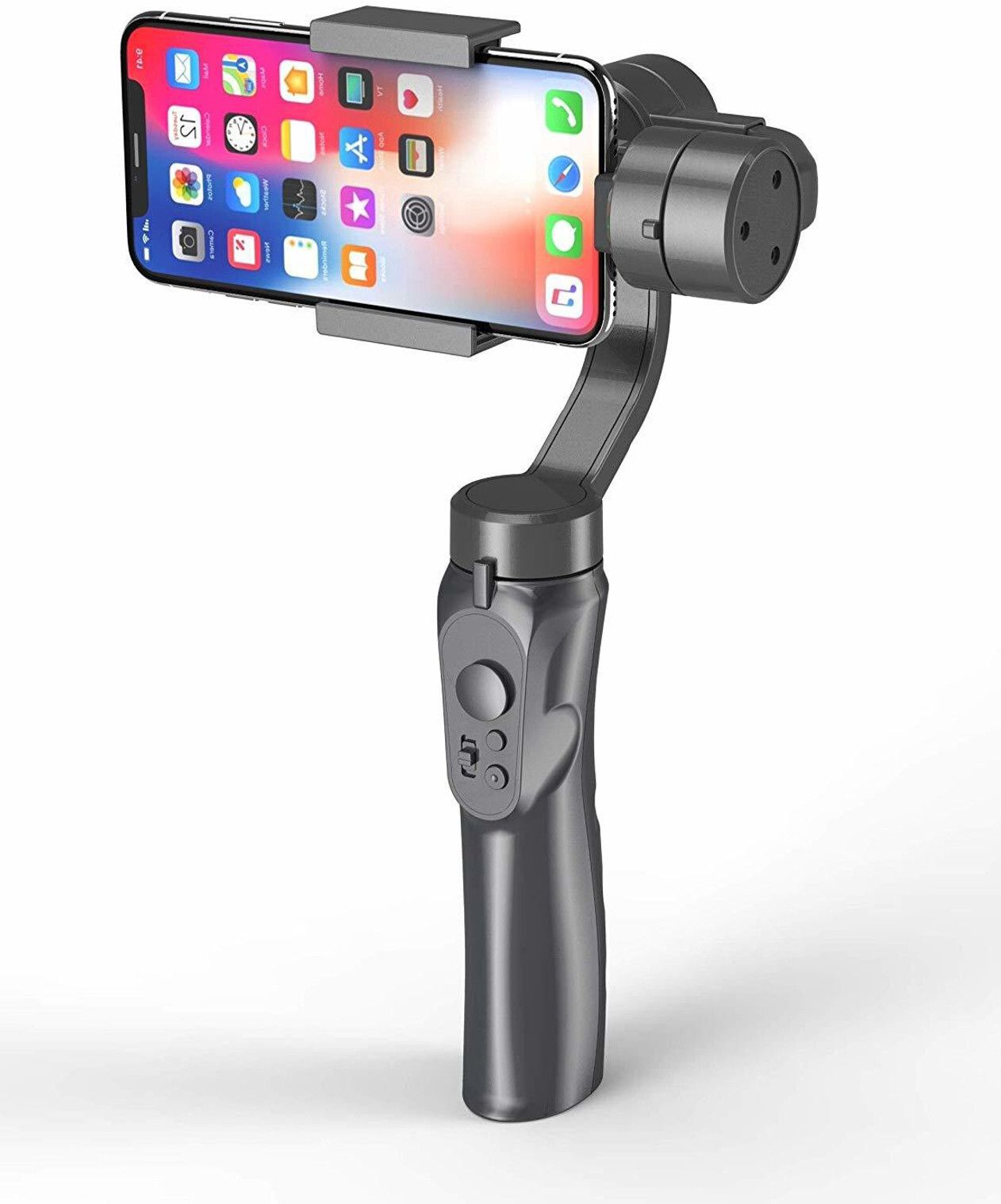 ENMORA SSE-3-Axis Smartphone Gimbal Stabilizer with AI Face Tracking GV12 3 Axis Gimbal for Mobile-image-41