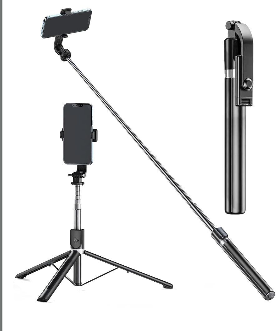 CHG Y17 BIG TRIPOD 5FT 6 INCH LONG SELFIE STICK 3 Axis Gimbal for Mobile-image-34