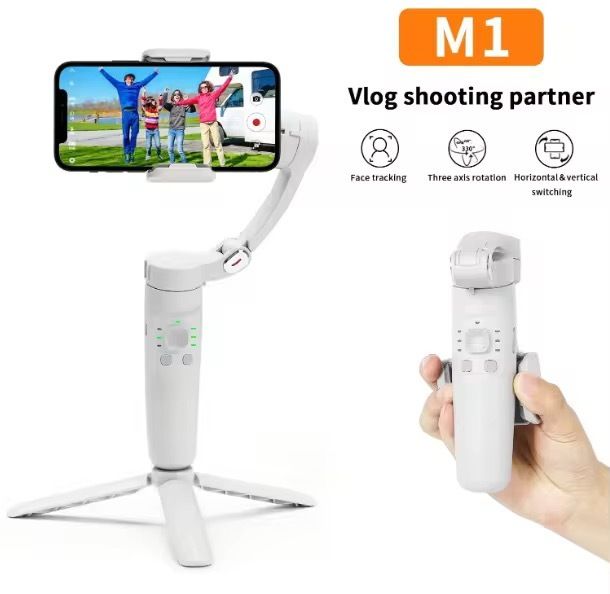 VELOHITA M1 Gimbal 360 Degree Stabilizer For PHOTOS/REELS/VIDEOS 3-Axis (5KG) 3 Axis Gimbal for Mobile-image-46