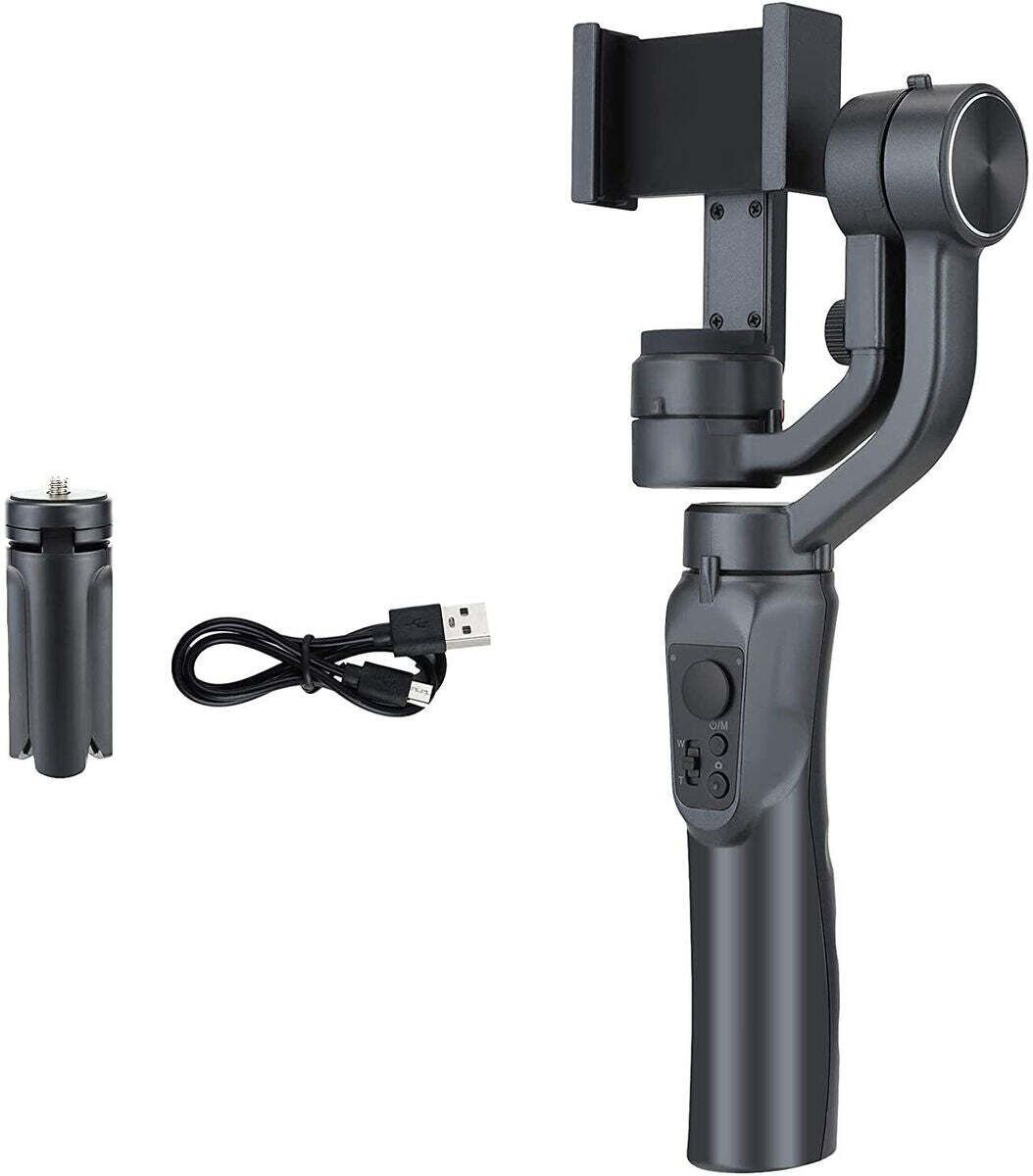 IMMUTABLE 3-Axis Smartphone Gimbal Stabilizer with AI Face Tracking GV28 3 Axis Gimbal for Mobile-image-42