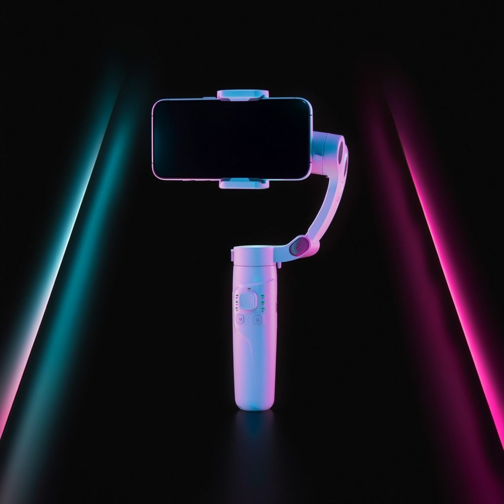 Divine creation M1 3-Axis Gimbal Stabilizer | AI Face Tracking, Smooth Video, Foldable D13 3 Axis Gimbal for Mobile-image-39
