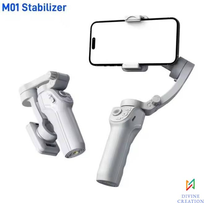 Divine creation M01 Steady 3-Axis Smart Gimbal Ultra-Smooth Handheld Intelligent Tracking D249 3 Axis Gimbal for Mobile-image-46