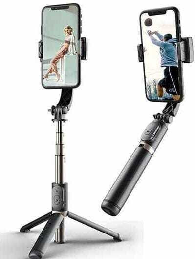 Jaggo Lal Q08 Gimbal - Black Sleek Color and 12W Power Output 3 Axis Gimbal for Mobile, Camera image 1