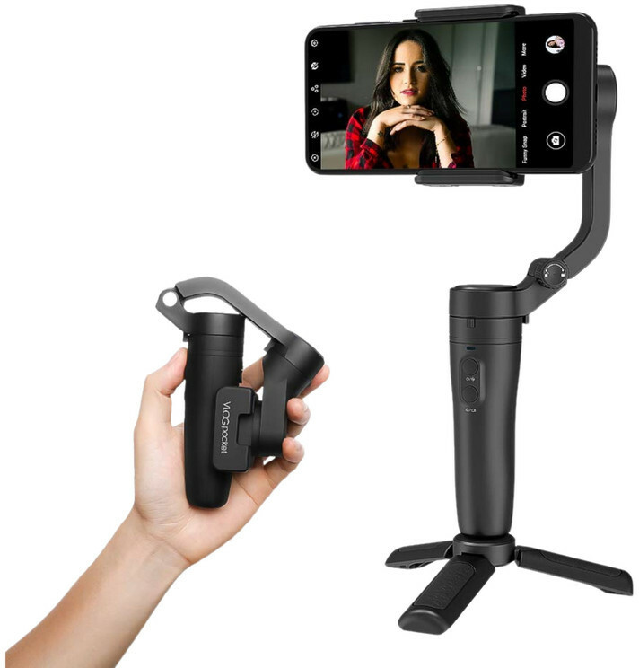 TechKing VLOG Pocket Handheld Gimbal Stabilizer, Wireless Smartphone Gimbal Stabilizer 2 Axis Gimbal for Mobile image 1