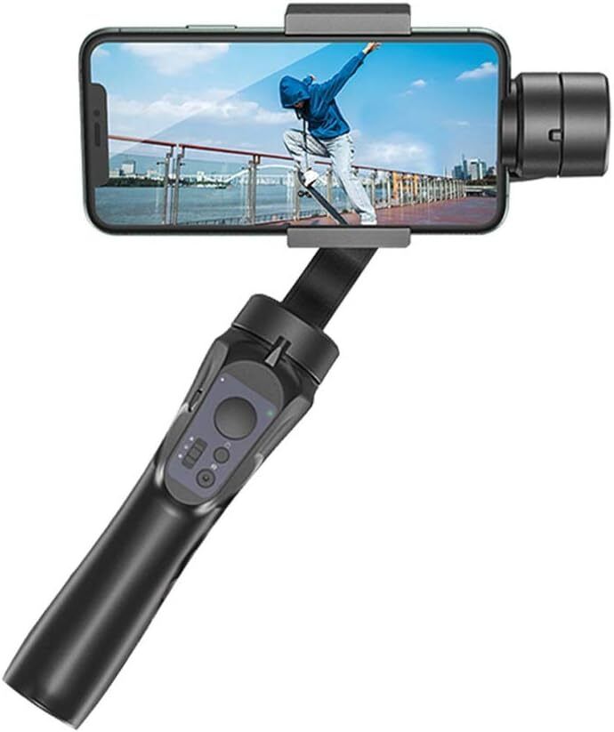 IMMUTABLE 3-Axis Smartphone Gimbal Stabilizer with AI Face Tracking GV19 3 Axis Gimbal for Mobile-image-30