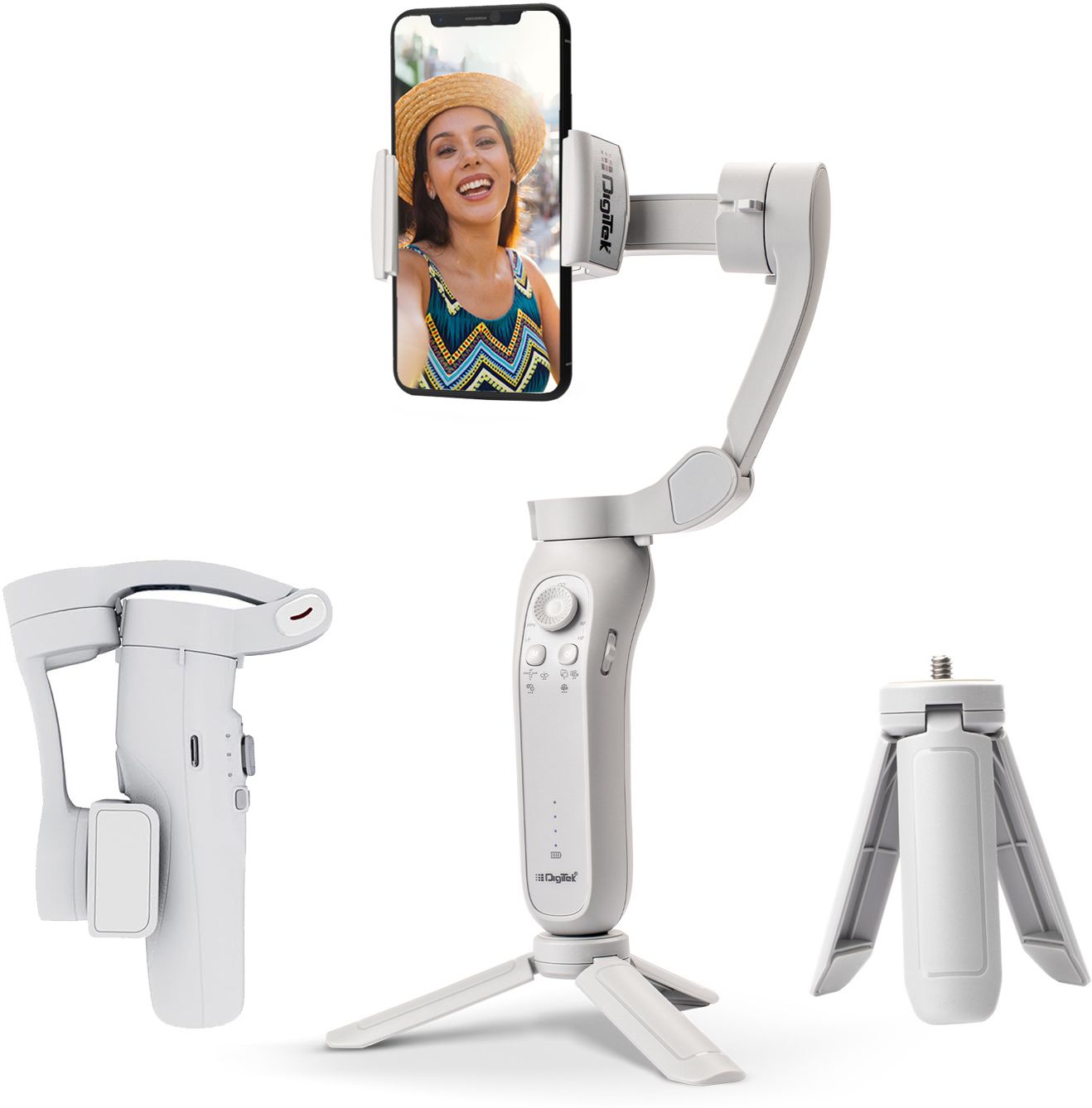 DIGITEK DSG 007F Foldable Auto Balancing Gimbal for All Smart Phones 3 Axis Gimbal for Camera, Mobile-picture-10