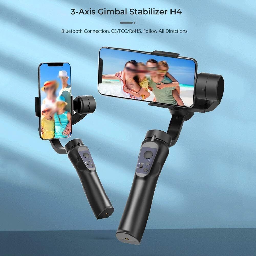 IMMUTABLE 3-Axis Smartphone Gimbal Stabilizer with AI Face Tracking GV21 3 Axis Gimbal for Mobile-image-25