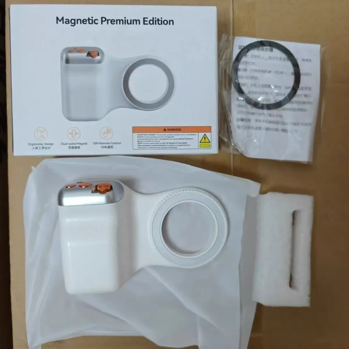Wifton Creator Kit Magnetic Phone Grip with Bluetooth Shutter Button & Camera Handle 2 Axis Gimbal for Mobile-picture-18