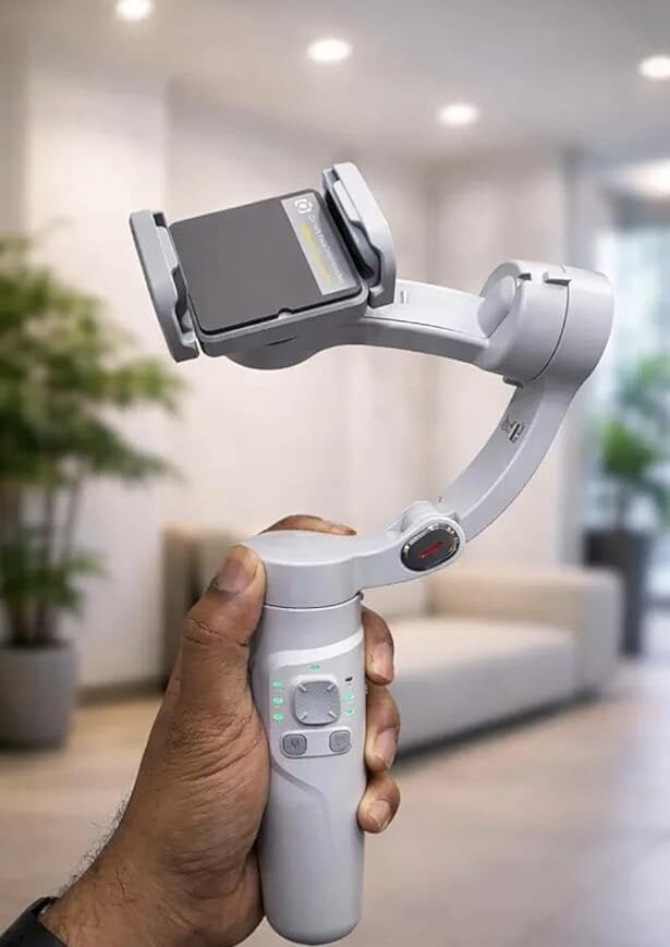 se hub Smartphone Gimbal Stabilizer with AI Tracking and Smooth Motion Control 3 Axis Gimbal for Mobile-image-15