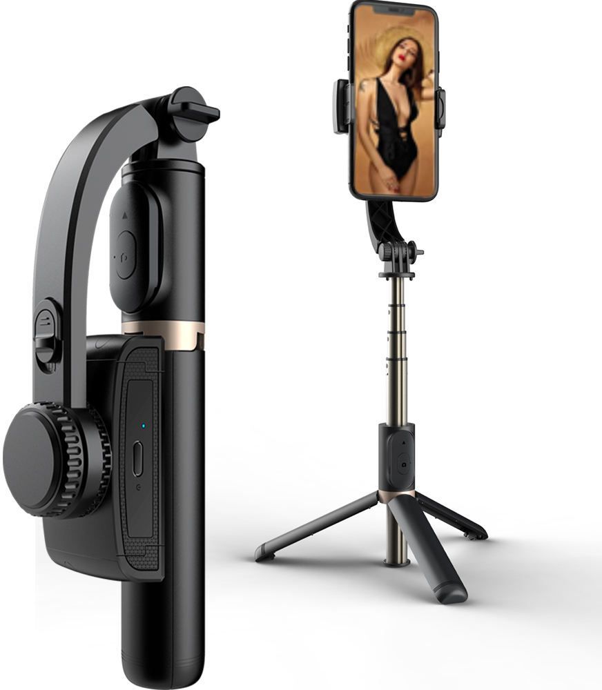 MOBONE Q08 Selfie Stick Tripod with Gimbal for Phone Stabilizer , BT Remote Control Single Gimbal for Camera, Mobile-image-33