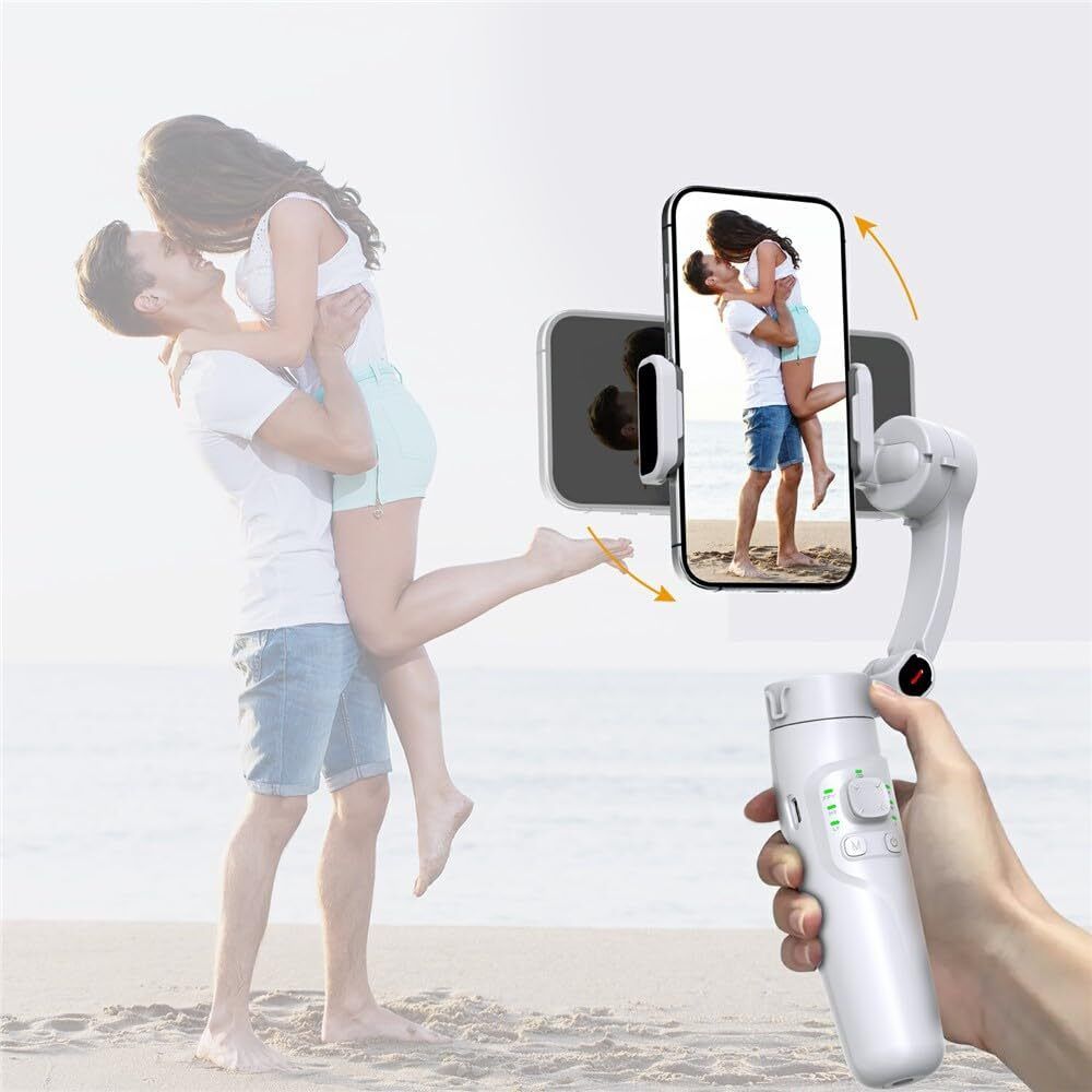 A CONNECT Z Handheld Gimbal Stabilizer for Mobile Video Recording 3 Axis Gimbal for Mobile-image-1