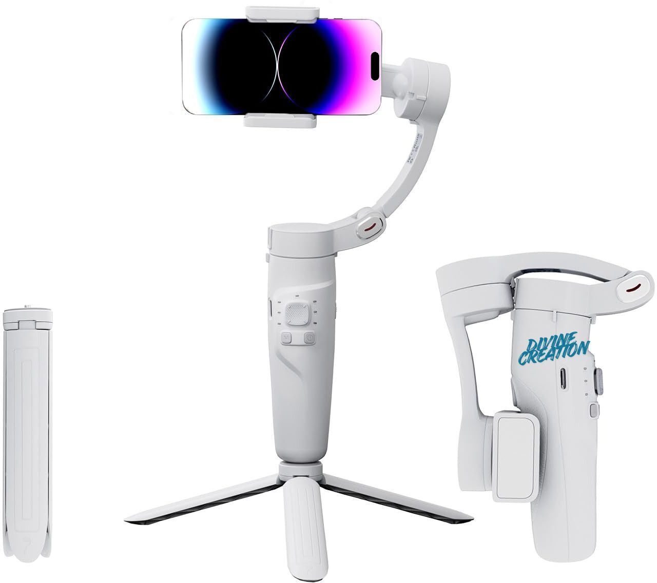 Smartnest M1 3-Axis Gimbal Stabilizer|AI Face Tracking, Smooth Video,Foldable G-86 3 Axis Gimbal for Mobile-image-26