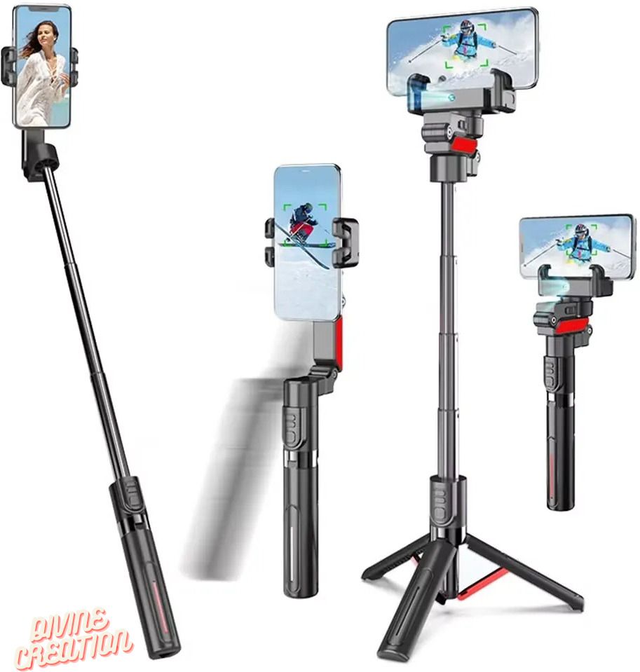divine creation c10 pro 3-axis handheld stabilizer gimbal | anti-shake video recording tool d59 3 axis gimbal for mobile