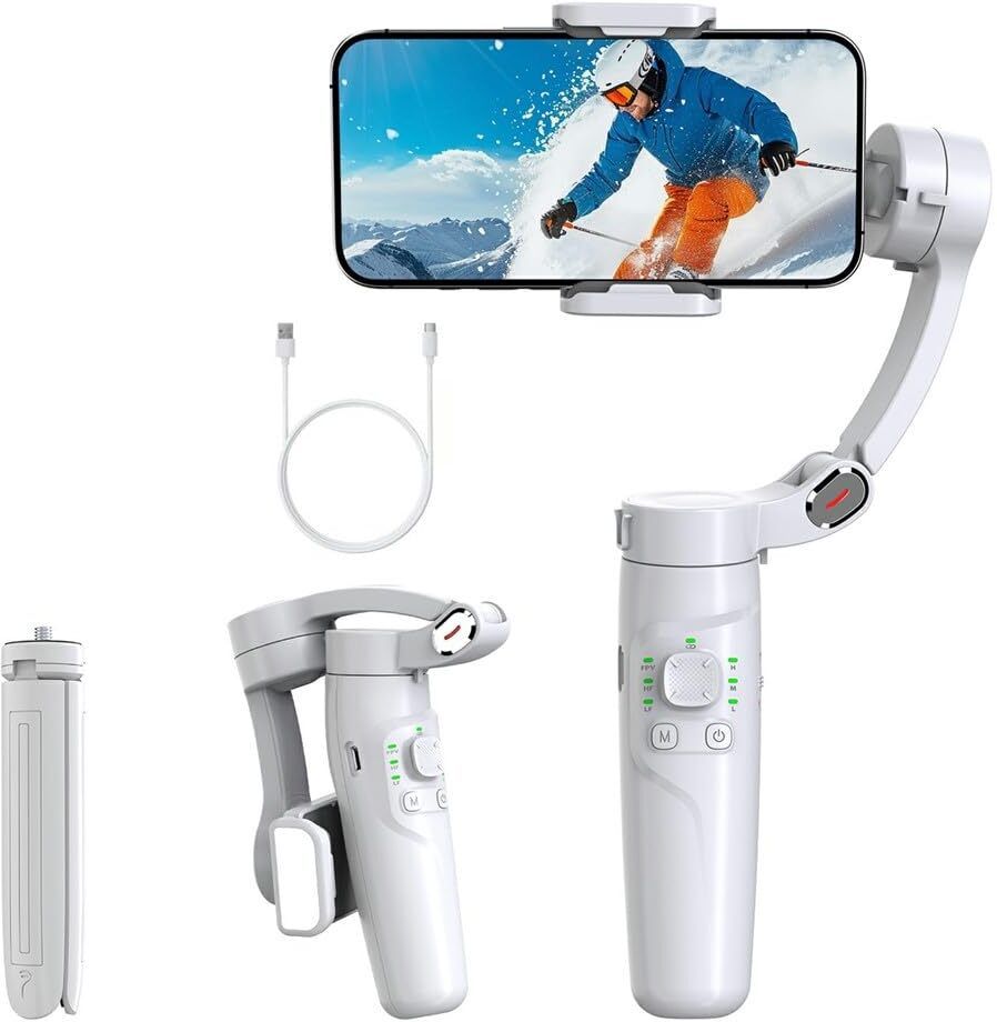 A CONNECT Z Gimbal Stabilizer for Personal Video Use 3 Axis Gimbal for Mobile-image-4