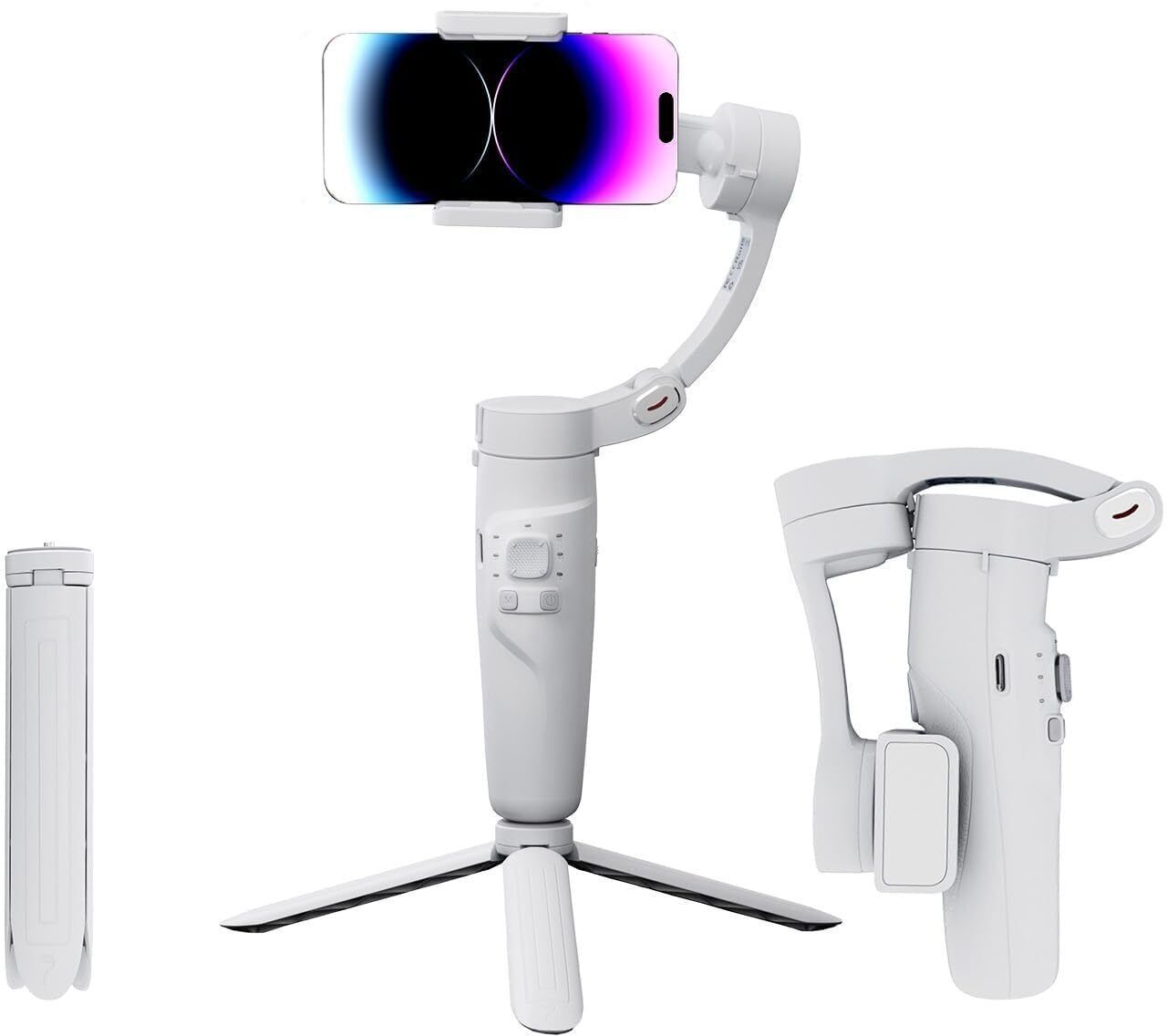 MAFAI M1 Foldable 3-Axis Gimbal Stabilizer for Smartphones with Face Tracking 3 Axis Gimbal for Mobile-image-5