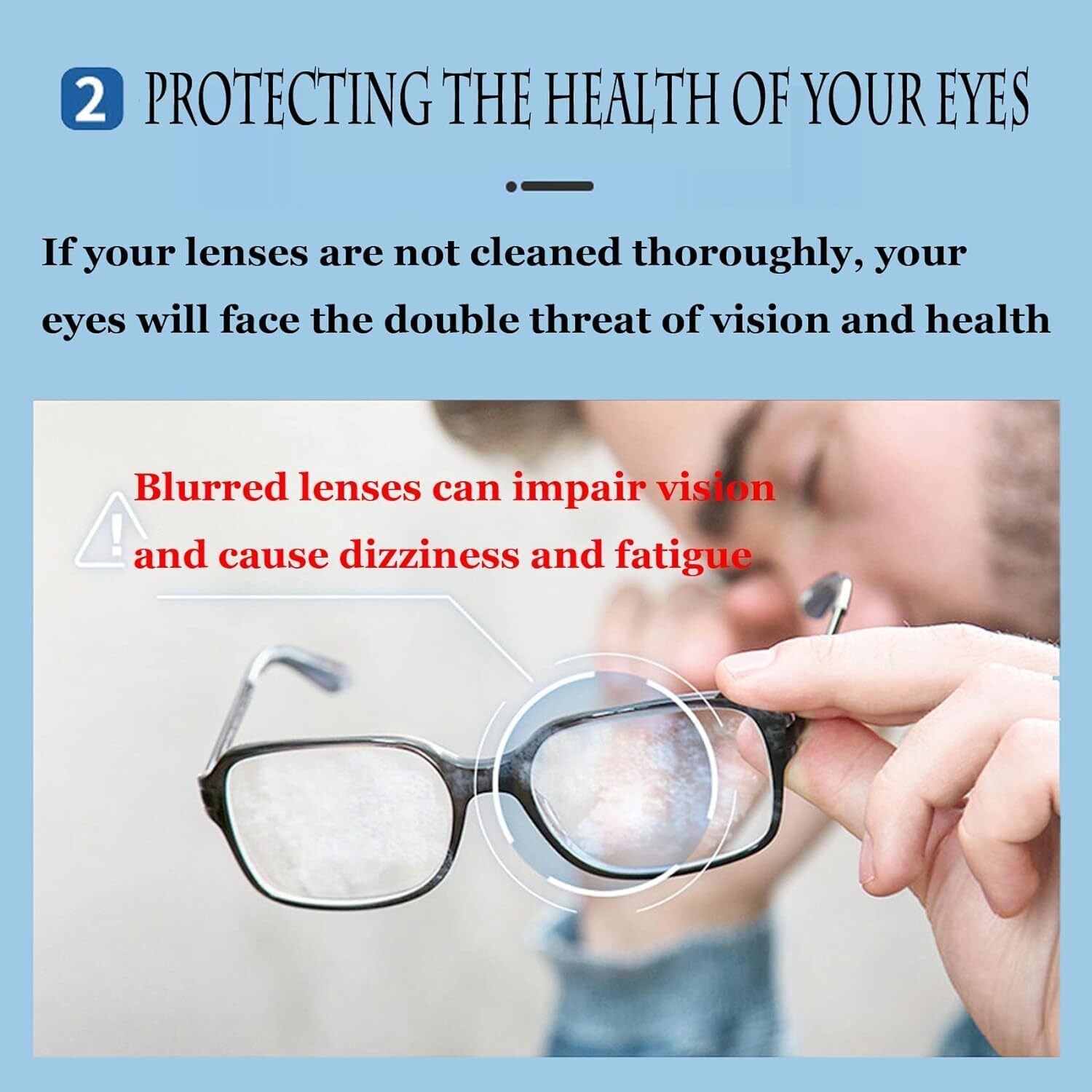 NEWSPARSH Diyan 100Pcs Anti Fog Wipes for Glasses, Individually Wrapped Lens Cleaner WipeLens Cleaner-image-4