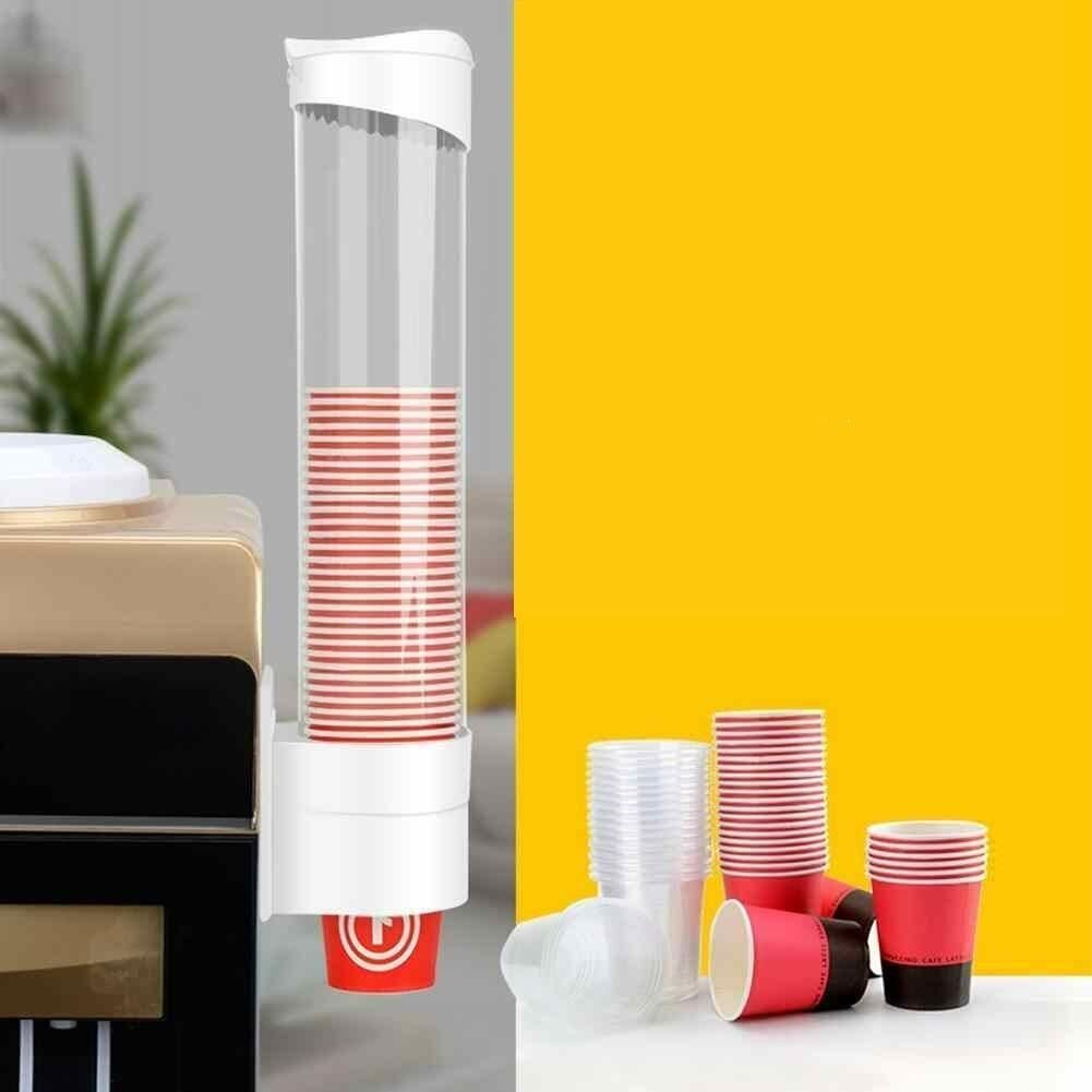 Paper Cup Dispenser Holder Wall Mounted Plastic Drinking Water Cup Dispenser^ Plastic Glass Holder