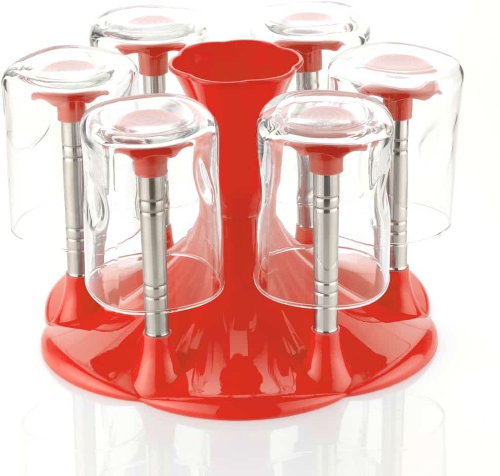Stylish Glass Set Stand For Kitchen and Home Decor Glass Stand for Dining Table Plastic Glass Holder