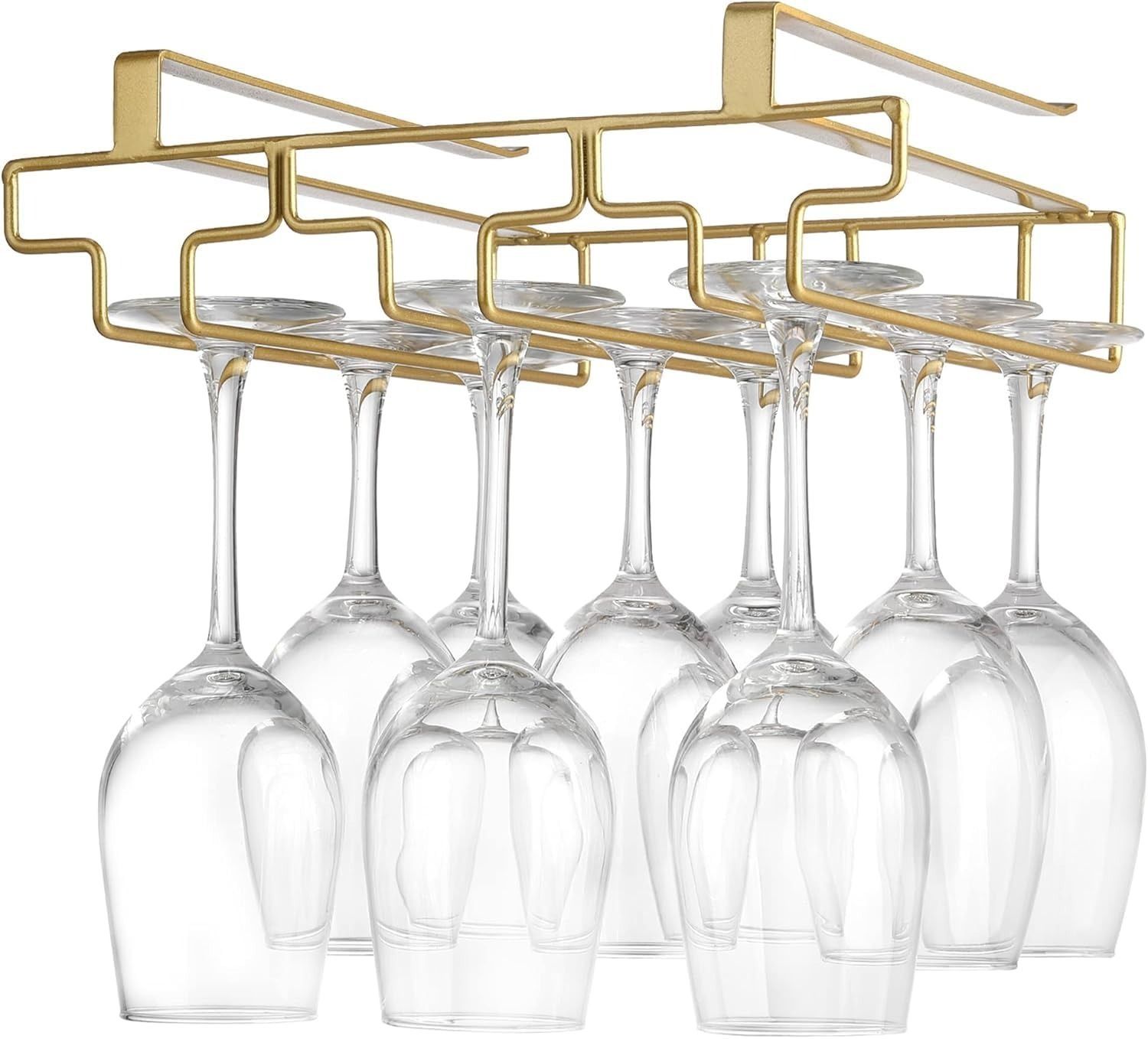 Modern Glass Holder Stand Celling Mount Hanging Glass Rack Holder kitchen Gold Iron Glass Holder, Wine Rack, Iron Holder, Dish Drainer, Utility Rack, Stemware Holder-image-47