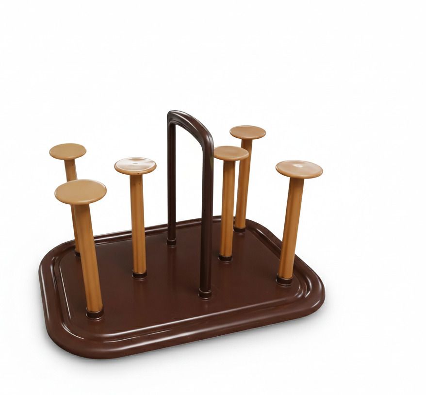 Strong & Durable Glass Stand Cup Drying Rack for Kitchen Dining Table Multicolor Plastic Glass Holder